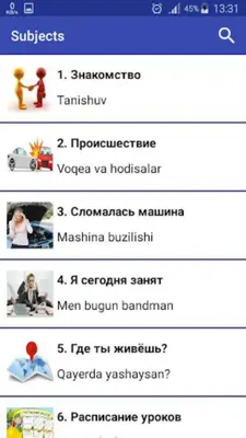 Rus tilida Audio dialoglar android App screenshot 5